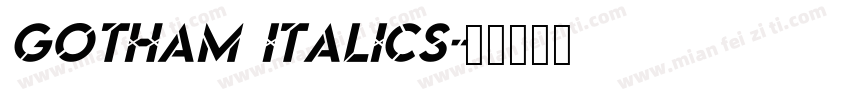 Gotham Italics字体转换